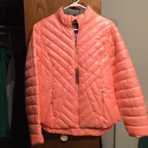 NWT Peach colored Micro-Puff Down Jacket